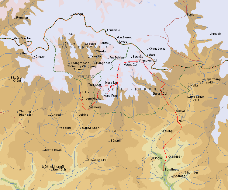 Carte détaillée de l'itinéraire  --  Suivez les liens situés le long du parcours et sur les sites remarquables